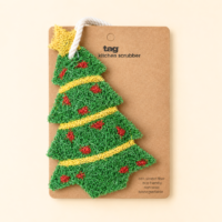 Christmas Tree Dish Loofah